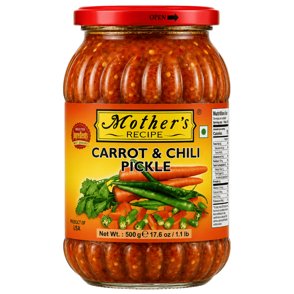 Mother's Recipe Carrot & Chilli Pickle 500 g buy online USA - 1